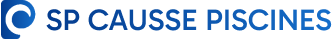 Logo SP Causse Piscines Bleu